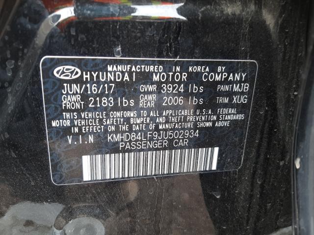 Photo 9 VIN: KMHD84LF9JU502934 - HYUNDAI ELANTRA 