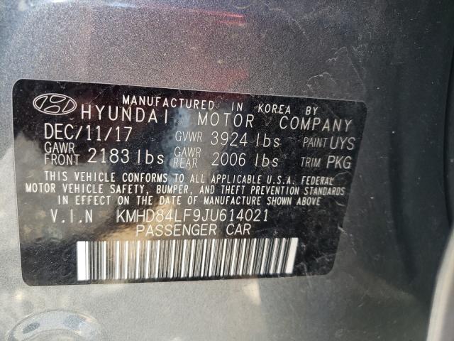 Photo 9 VIN: KMHD84LF9JU614021 - HYUNDAI ELANTRA SE 