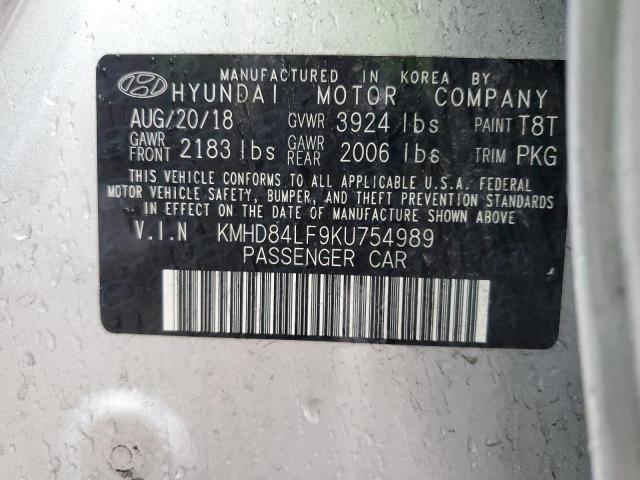 Photo 11 VIN: KMHD84LF9KU754989 - HYUNDAI ELANTRA 