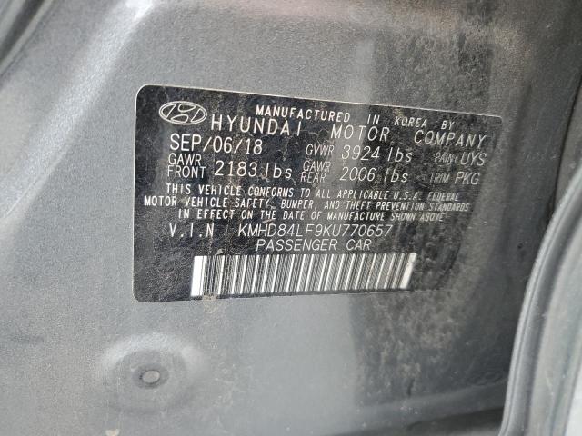 Photo 11 VIN: KMHD84LF9KU770657 - HYUNDAI ELANTRA SE 