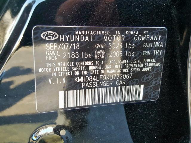 Photo 9 VIN: KMHD84LF9KU772067 - HYUNDAI ELANTRA SE 