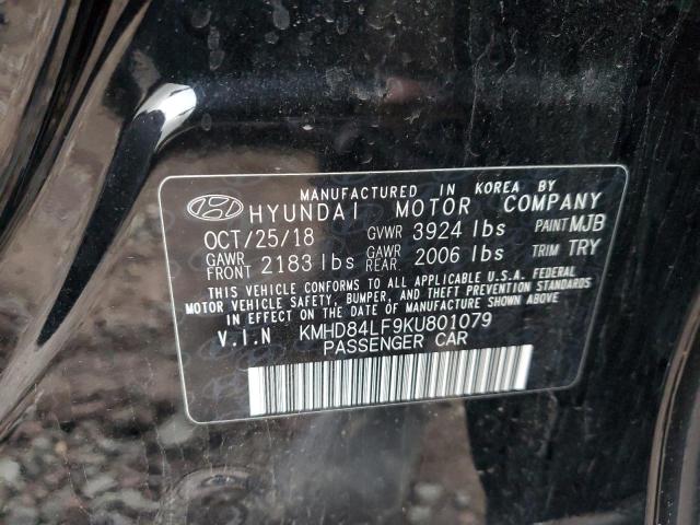 Photo 11 VIN: KMHD84LF9KU801079 - HYUNDAI ELANTRA SE 