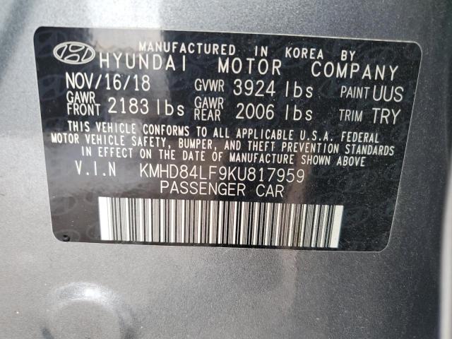 Photo 11 VIN: KMHD84LF9KU817959 - HYUNDAI ELANTRA 