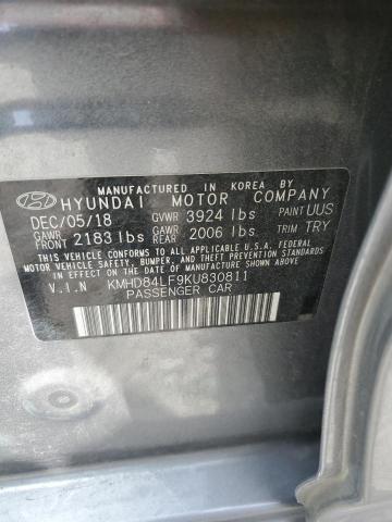 Photo 11 VIN: KMHD84LF9KU830811 - HYUNDAI ELANTRA SE 