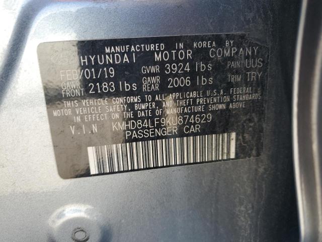 Photo 12 VIN: KMHD84LF9KU874629 - HYUNDAI ELANTRA SE 