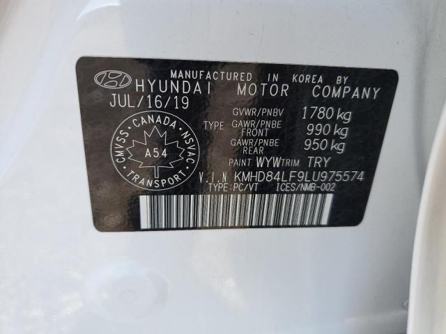 Photo 12 VIN: KMHD84LF9LU975574 - HYUNDAI ELANTRA 