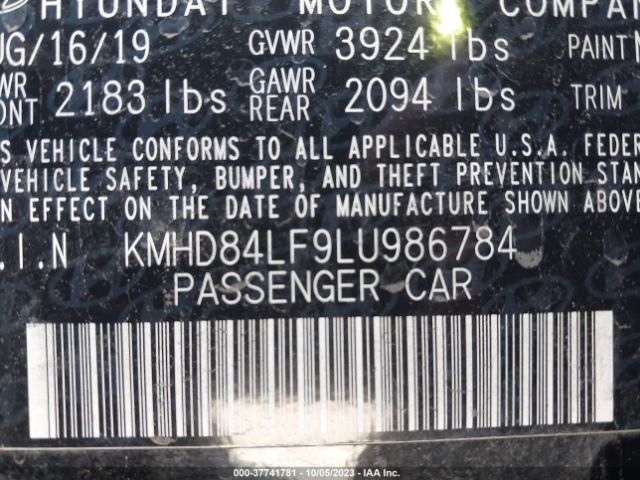 Photo 8 VIN: KMHD84LF9LU986784 - HYUNDAI ELANTRA 