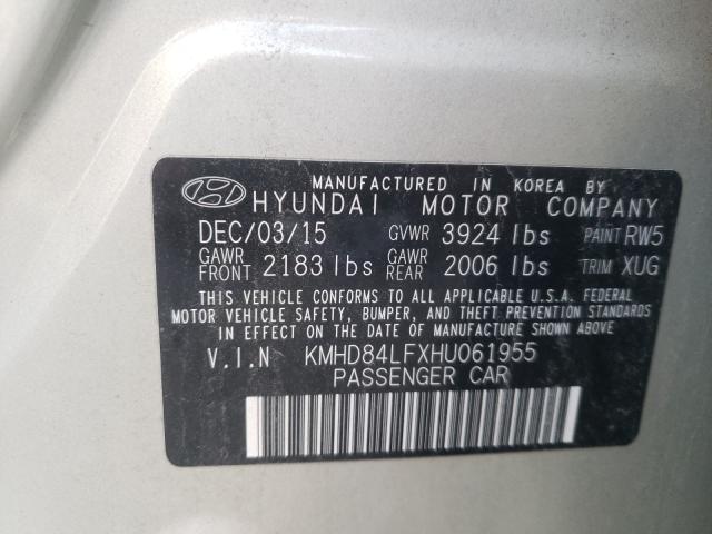 Photo 9 VIN: KMHD84LFXHU061955 - HYUNDAI ELANTRA 