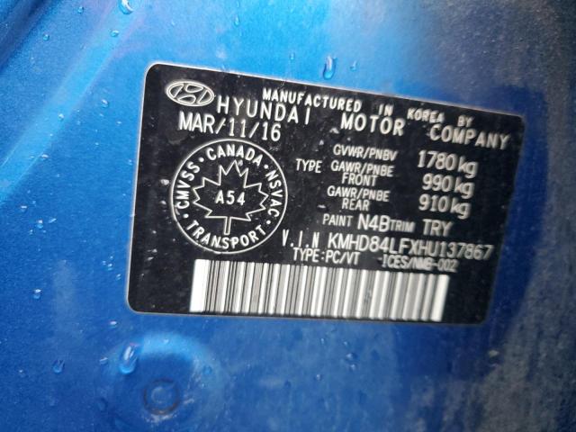 Photo 12 VIN: KMHD84LFXHU137867 - HYUNDAI ELANTRA 