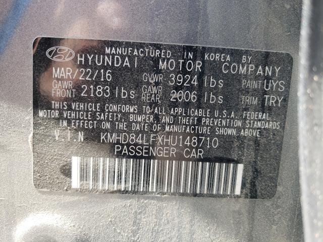 Photo 9 VIN: KMHD84LFXHU148710 - HYUNDAI ELANTRA SE 