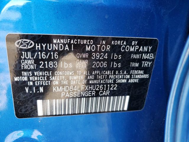 Photo 9 VIN: KMHD84LFXHU261122 - HYUNDAI ELANTRA SE 