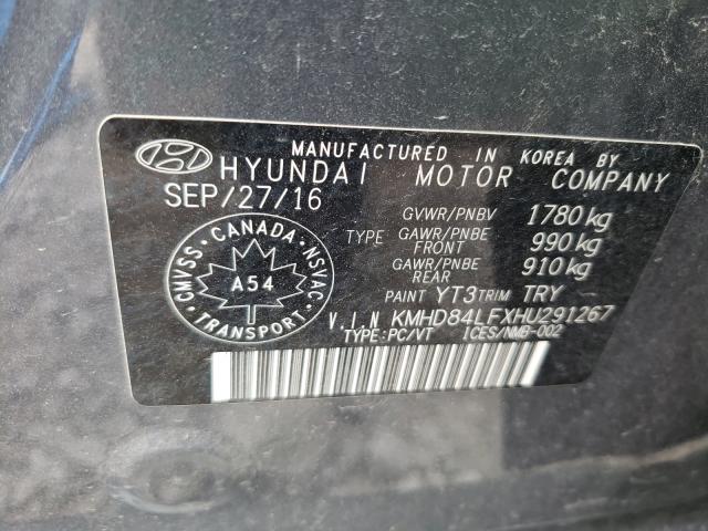 Photo 9 VIN: KMHD84LFXHU291267 - HYUNDAI ELANTRA SE 