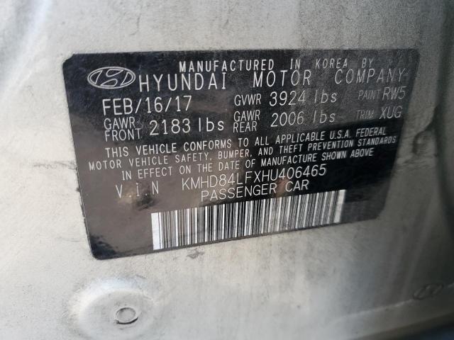 Photo 12 VIN: KMHD84LFXHU406465 - HYUNDAI ELANTRA SE 