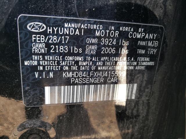 Photo 9 VIN: KMHD84LFXHU415599 - HYUNDAI ELANTRA SE 