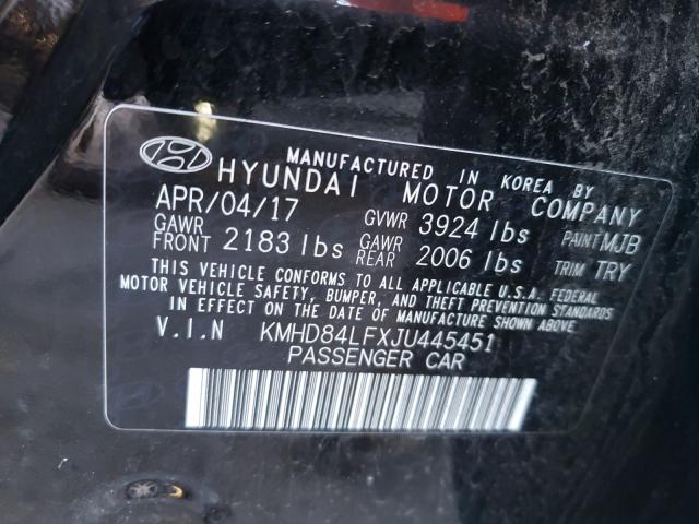 Photo 9 VIN: KMHD84LFXJU445451 - HYUNDAI ELANTRA 