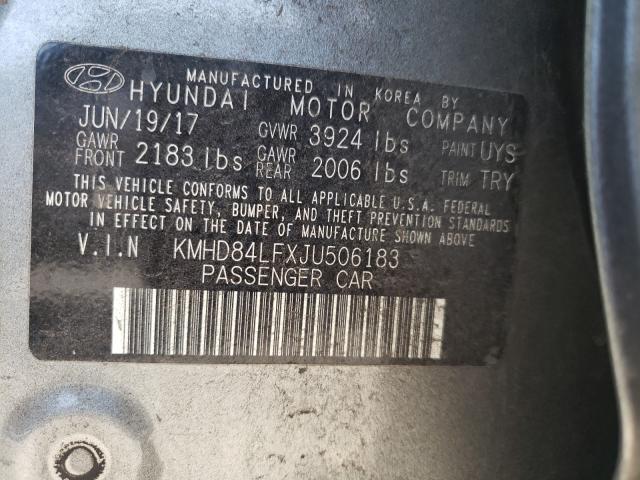 Photo 9 VIN: KMHD84LFXJU506183 - HYUNDAI ELANTRA SE 