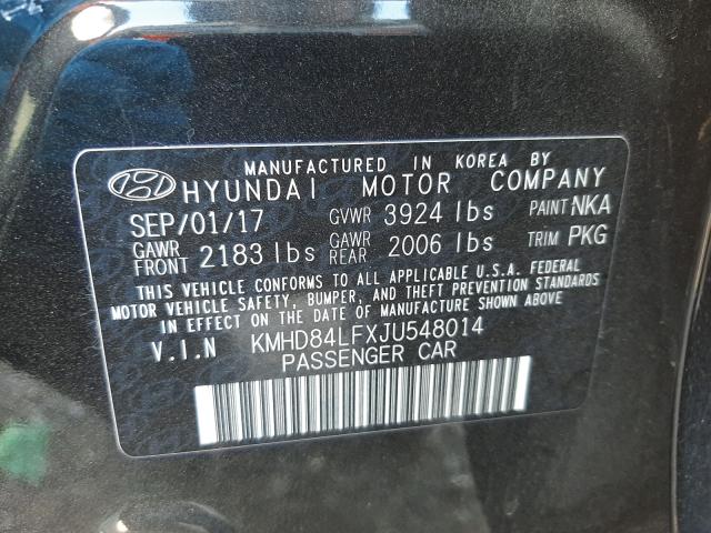 Photo 9 VIN: KMHD84LFXJU548014 - HYUNDAI ELANTRA SE 