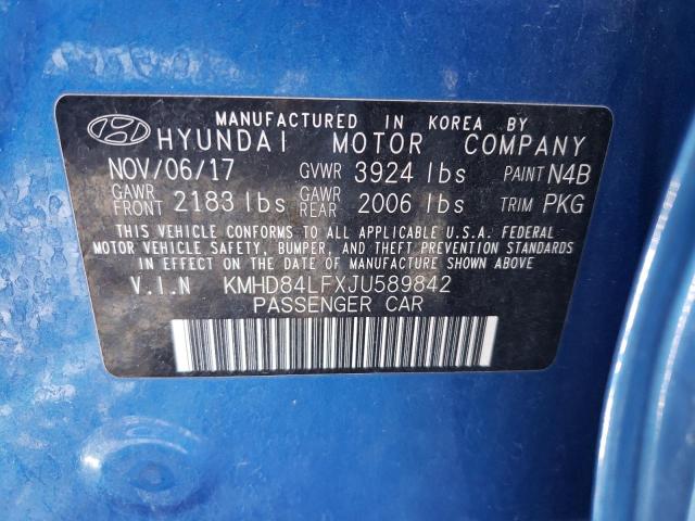 Photo 9 VIN: KMHD84LFXJU589842 - HYUNDAI ELANTRA SE 