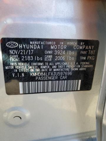 Photo 11 VIN: KMHD84LFXJU597696 - HYUNDAI ELANTRA SE 