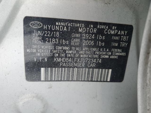 Photo 11 VIN: KMHD84LFXJU723474 - HYUNDAI ELANTRA SE 