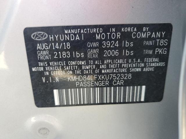 Photo 12 VIN: KMHD84LFXKU752328 - HYUNDAI ELANTRA SE 