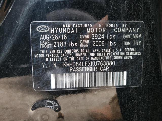 Photo 9 VIN: KMHD84LFXKU763880 - HYUNDAI ELANTRA SE 