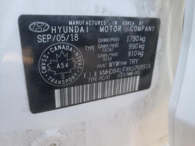 Photo 11 VIN: KMHD84LFXKU768514 - HYUNDAI ELANTRA 