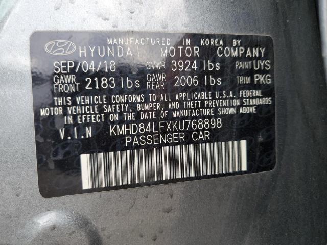 Photo 12 VIN: KMHD84LFXKU768898 - HYUNDAI ELANTRA SE 