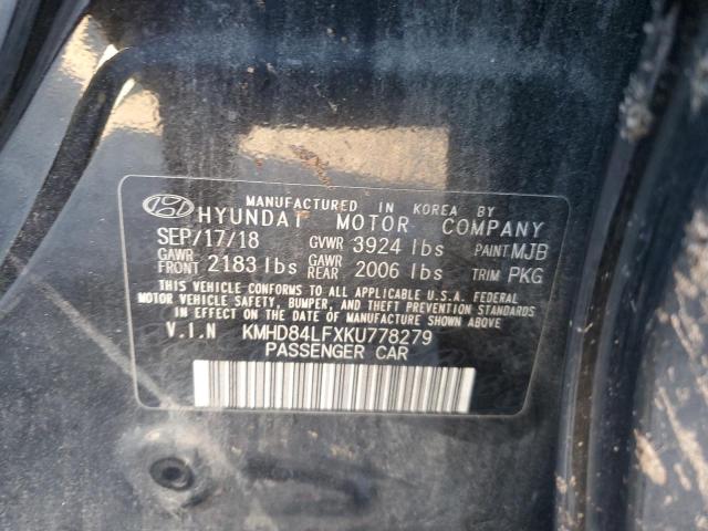 Photo 12 VIN: KMHD84LFXKU778279 - HYUNDAI ELANTRA SE 