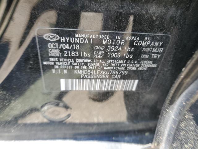 Photo 12 VIN: KMHD84LFXKU786799 - HYUNDAI ELANTRA 