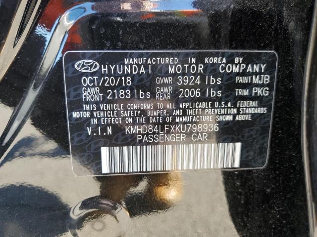 Photo 11 VIN: KMHD84LFXKU798936 - HYUNDAI ELANTRA 