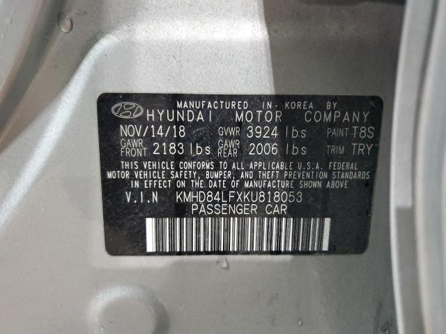 Photo 11 VIN: KMHD84LFXKU818053 - HYUNDAI ELANTRA SE 