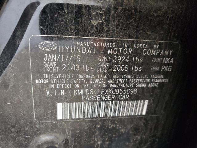 Photo 11 VIN: KMHD84LFXKU855698 - HYUNDAI ELANTRA SE 