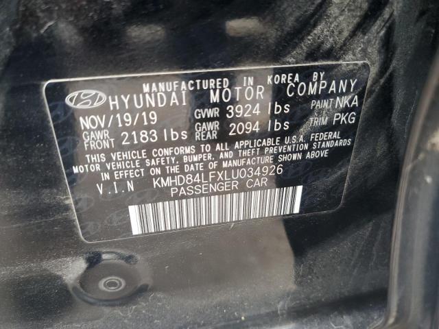 Photo 11 VIN: KMHD84LFXLU034926 - HYUNDAI ELANTRA SE 