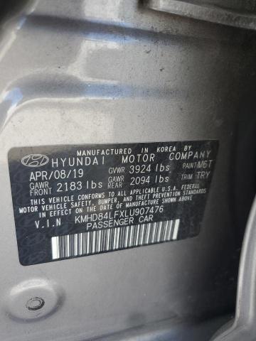 Photo 11 VIN: KMHD84LFXLU907476 - HYUNDAI ELANTRA SE 