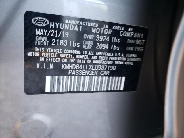 Photo 11 VIN: KMHD84LFXLU937190 - HYUNDAI ELANTRA SE 