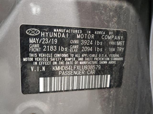 Photo 11 VIN: KMHD84LFXLU938579 - HYUNDAI ELANTRA SE 