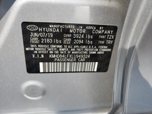 Photo 9 VIN: KMHD84LFXLU949324 - HYUNDAI ELANTRA SE 