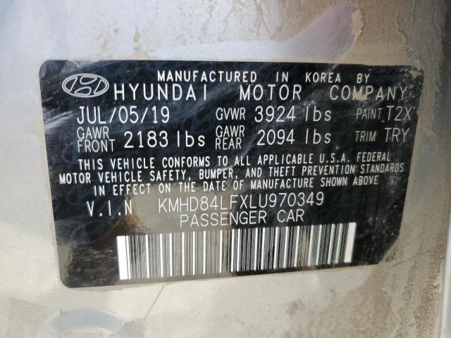 Photo 12 VIN: KMHD84LFXLU970349 - HYUNDAI ELANTRA SE 