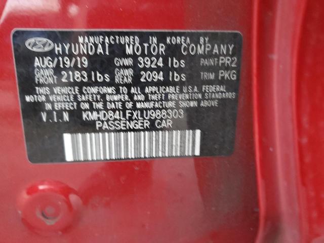 Photo 11 VIN: KMHD84LFXLU988303 - HYUNDAI ELANTRA SE 