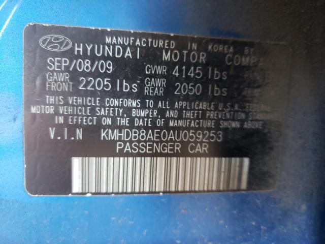 Photo 9 VIN: KMHDB8AE0AU059253 - HYUNDAI ELANTRA TO 