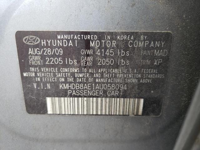 Photo 11 VIN: KMHDB8AE1AU058094 - HYUNDAI ELANTRA 