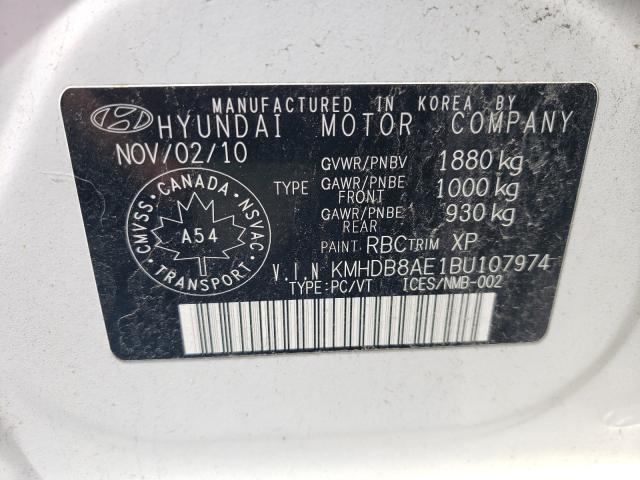 Photo 9 VIN: KMHDB8AE1BU107974 - HYUNDAI ELANTRA TO 