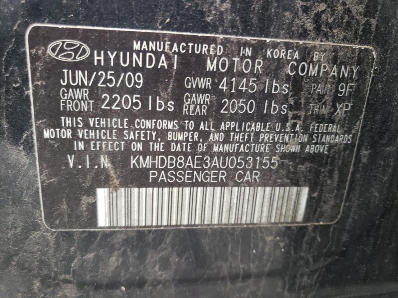 Photo 11 VIN: KMHDB8AE3AU053155 - HYUNDAI ELANTRA 