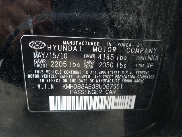 Photo 9 VIN: KMHDB8AE3BU087551 - HYUNDAI ELANTRA TO 