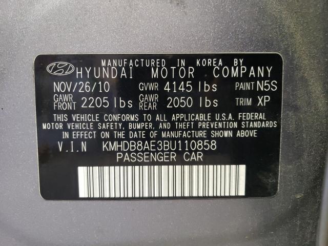 Photo 9 VIN: KMHDB8AE3BU110858 - HYUNDAI ELANTRA TO 