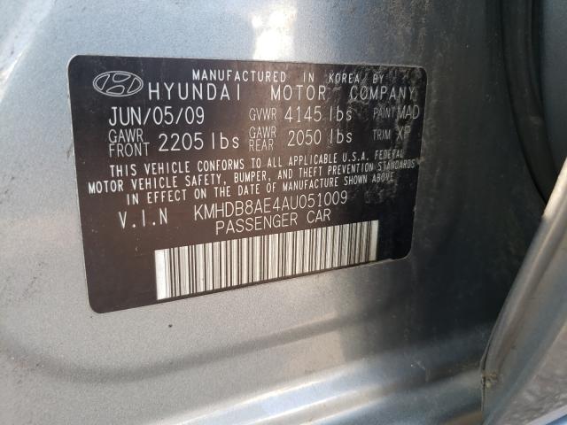 Photo 9 VIN: KMHDB8AE4AU051009 - HYUNDAI ELANTRA TO 