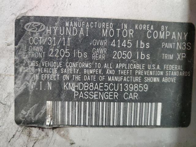 Photo 12 VIN: KMHDB8AE5CU139859 - HYUNDAI ELANTRA 