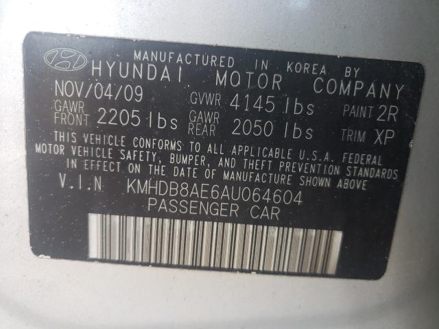 Photo 9 VIN: KMHDB8AE6AU064604 - HYUNDAI ELANTRA TO 