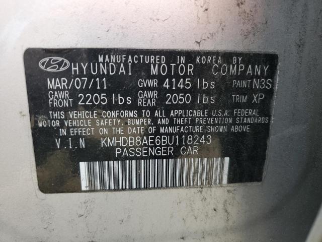 Photo 12 VIN: KMHDB8AE6BU118243 - HYUNDAI ELANTRA TO 